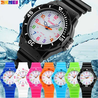 SKMEI Kids Analogue Watch Colourful Easy To Learn Stylish Wristwatch • £9.99