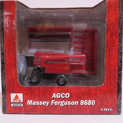 Ertl Massey Ferguson 8680 Combine 2 Heads  1/64 MF-230-1HE-BD • $42