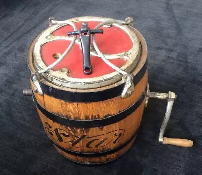 $350 • Buy Butter Churn Antique  Star  Iron-bound Oak Barrel 