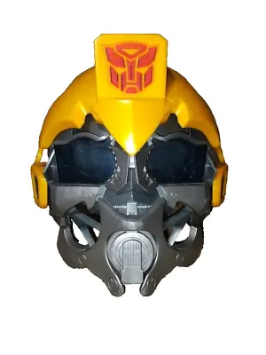 Transformers Bumblebee Voice Mixer Talking Helmet Costume Yellow Adjustable Mask • $17.15