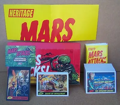 £50.86 • Buy Mars Attacks Heritage 80 Card Box Set 55 Base 10 Del Scenes 15 Universe +Poster 