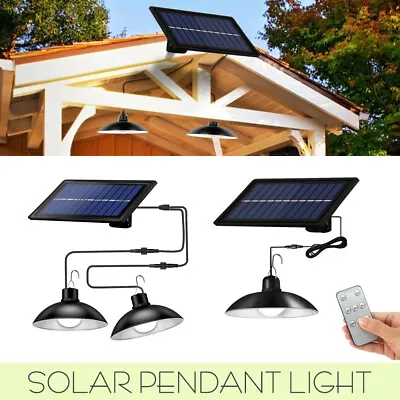 $24.99 • Buy Solar Power Light Outdoor Hanging Pendant Garden Yard Tent Lamp Remote Control