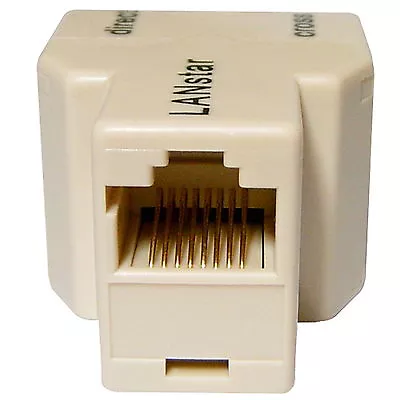 RJ45 8P8C Cross And Direct Mode Y Coupler Ethernet ADAPTER Extension JOINER C120 • $3.85