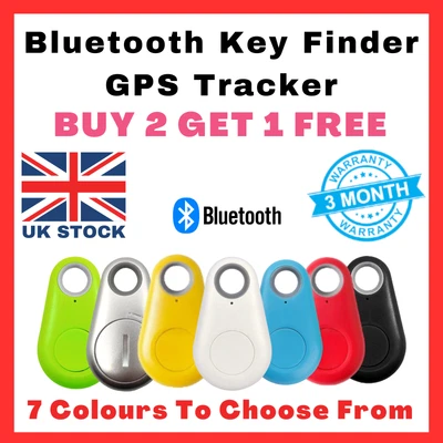 £3.80 • Buy Key Finder Tag Bluetooth GPS Tracker Child Locator Wireless Lost Wallet Keyring