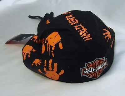 Harley Davidson RIDER IN TRAINING Head Wear Skull Wrap Tie Cap Hat Kid Child NEW • $8.09