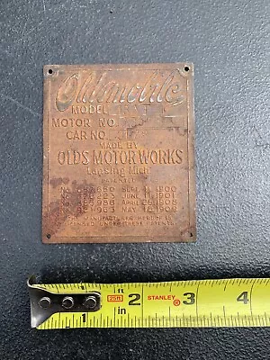 Oldsmobile Tag Model 43AT Motor Works 1900 1901 1908 1909 1920 Collector Trim • $20.50