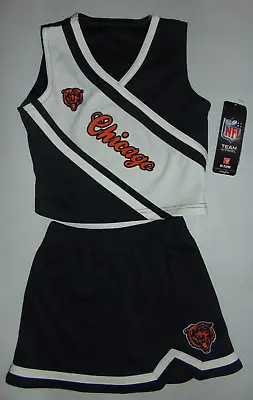 $15.99 • Buy NFL Chicago Bears 3T Cheerleader Outfit  Navy Blue Skirt SAMPLE *NEW* NWT Tags