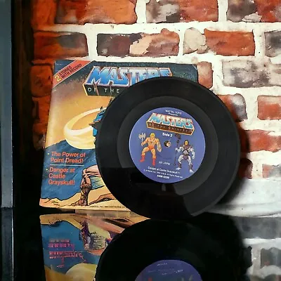 Masters Of The Universe He-man Book 45 Rpm Two Stories W/ Vinyl Record • $20.59