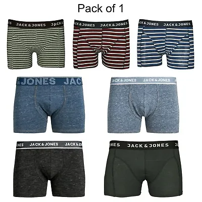 Mens Jack & Jones Boxer Shorts Trunks Underwear Pant Elasticated Waist Pack Of 1 • £9.99