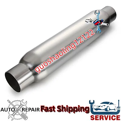 2.5  Exhaust Hotdog Resonator Muffler Glass Pack 15 Long High Flow Fast Shipping • $55