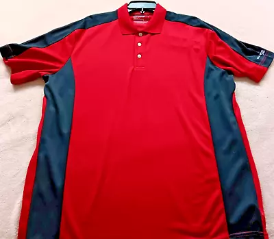 New Chaps 78 Golf Stay Dry Men's Large Short Sleeve Red Polo Shirt Size L • $13.88