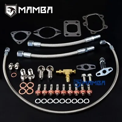 Turbo Oil & Water Line Gasket Install Kit For GT25R GT28R GT30R T25 5 Bolt • $129.18