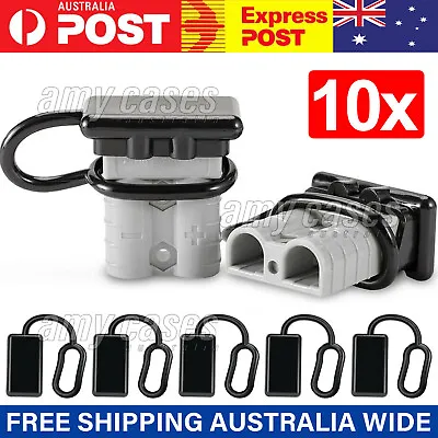 $8.96 • Buy 10x For Anderson Plug Cover Dust Cap Connectors 50AMP Battery Caravn 12-24V MEL