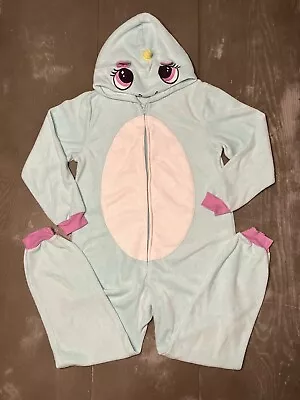 Cat & Jack Teal Unicorn One Piece Full Zip Large 10/12 • £9.65