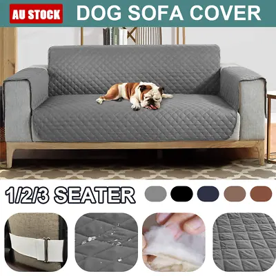 Sofa Cover Quilted Couch Covers Lounge Protector Slipcovers 1/2/3 Seater Pet Dog • $16.16