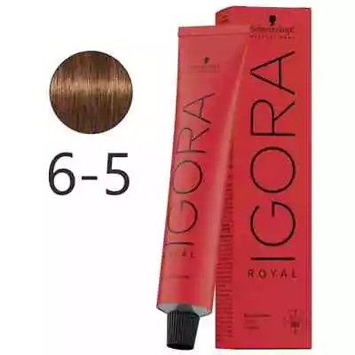 SCHWARZKOPF PROFESSIONAL IGORA ROYAL HAIR COLOUR DARK BLONDE GOLD 6-5 60g • $24.95