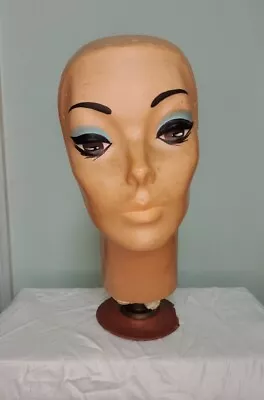 Vintage Wig Form Norman Kartiganer Inc Mannequin Head • $14.99