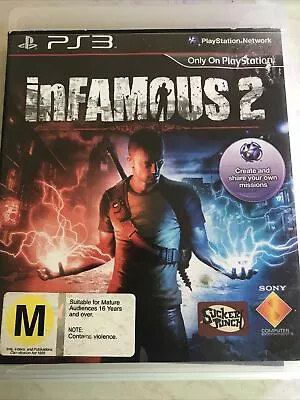 Infamous 2 (Sony PlayStation 3 2011) Complete With Manual Free Post • $20