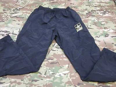 US ARMY LOGO BLACK YELLOW/GOLD PT PANTS COLD WEATHER BOTTOMS PTs TROUSER (Used) • $19.99