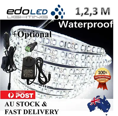 $10.02 • Buy 1M 2M 3M 600 LED Strip Lights Cool Warm Natural White 12V Waterproof Car Camping