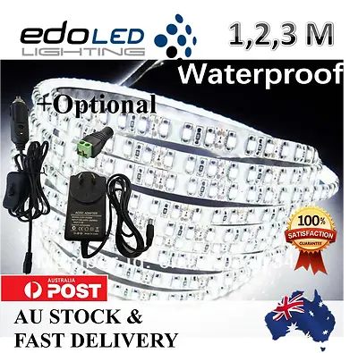 1M 2M 3M 600 LED Strip Lights Cool Warm Natural White 12V Waterproof Car Camping • $24.99