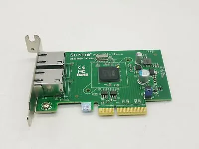 SUPERMICRO AOC-SGP-I2 (INTEL I350-T2 T2V2) QUAD PORT 1Gb/s NIC Network Card • £30.65