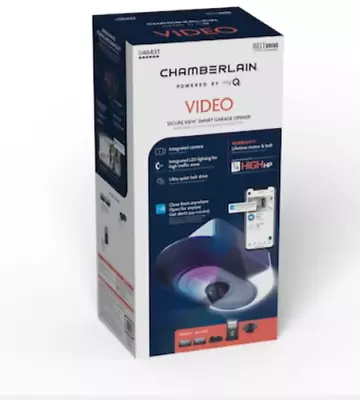 Chamberlain Garage Door Opener W/ Integrated Camera 3/4-HP LED Video Quiet Belt • $265