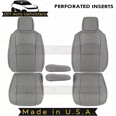 2009-2014 For Ford E350 Econoline Van Front Set W/Armrest Vinyl Seat Covers Gray • $569.99