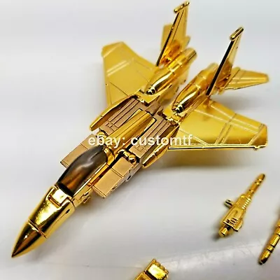 RARE 3rd Party Custom Made Gold Chrome WST G1 Starscream 13 • $671.09