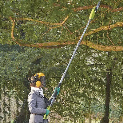 Telescopic Pole Chainsaw Long Reach Electric Tree Pruner Trimmer Branch Cutter • £89.99