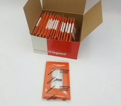 20PC Pass Seymour Legrand TP26-OR Trade Master Wall Plate 1 Decorator Orange NOS • $11.25