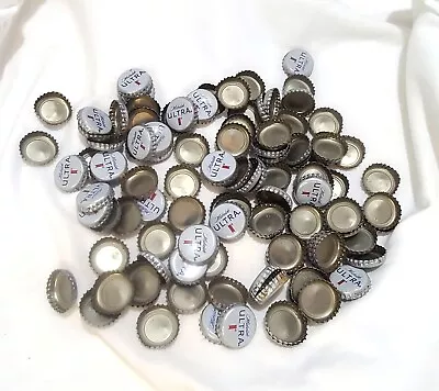 112 Michelob Ultra White Bottle Caps Tops Crafts Decor Breweriana Collectible • $8.99