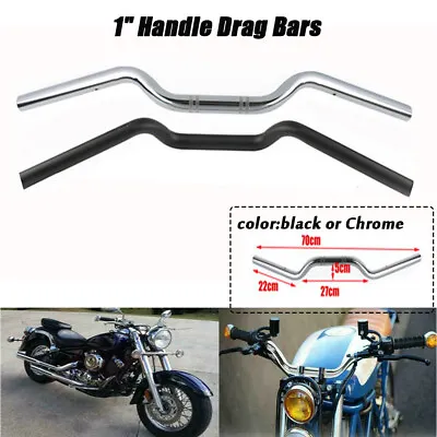 Motorcycle 1  Drag Bar Handlebars Bars For Harley Sportster 883 1200 XL Bobber • $28.50