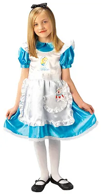 £19.99 • Buy Girls Costume~ Dlx Disney Alice In Wonderland M Age 5-6