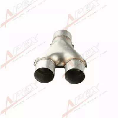 Universal Custom Exhaust Y-Pipe 2.5  Dual 3  Single Aluminized Steel AU STOCK • $34.57