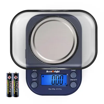 AccuWeight Mini Digital Weight Scale For School Travel Jewelry Pocket Gram 300g • $12.99