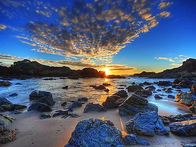  PRINT POSTER Sunset  Sydney NSW Ocean Sunrise Australia Fits A0 Glass Frame • $68.50