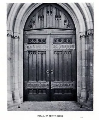 1911 Antique Architectual Design Interior St Mark's Church Minneapolis Doors • $12.95