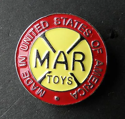 Mar Toys Marx Model Railroad Company Made In America Lapel Pin Badge 3/4 Inch • $5.64