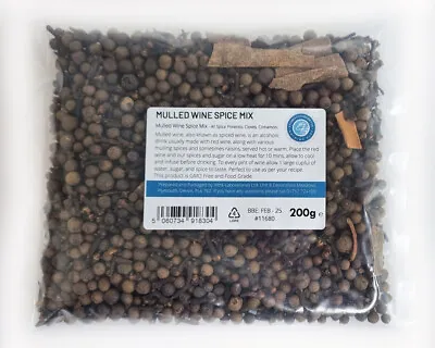 Mulled Wine Spice Mix - Aromatic Winter/Christmas Spices - Premium Quality • £6.12