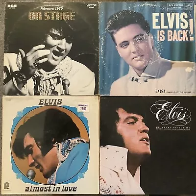 ELVIS PRESLEY - Lot Of FOUR Different VG+/EX Vinyl LP Albums W/sleeves • $7.99