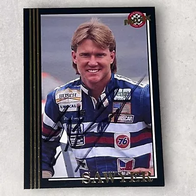 Elton Sawyer Mid-Atlantic Champ 1992 BLACK MAXX VINTAGE Autographed NASCAR Card • $3.49