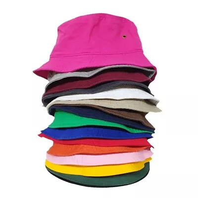 100% Cotton Bucket Hat   Fisherman Hat Cap & Unisex & Visor Sun & Safari     • $8.88