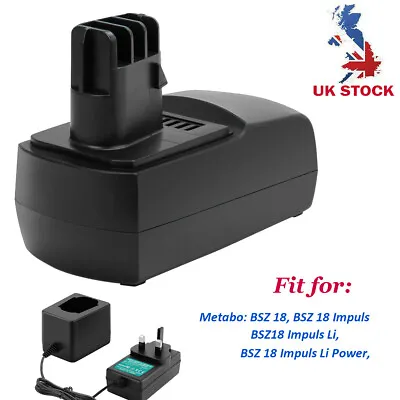 3000mAh 18V Ni-MH Battery For Metabo BSZ 186.25484BSZ18 Impuls LiKSAP18 Li • £112.91