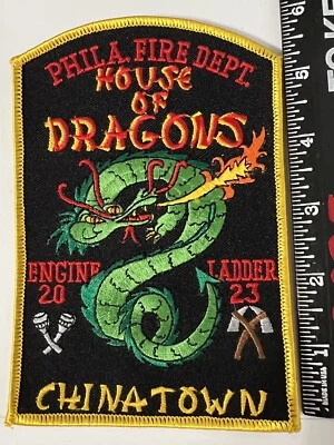 $4.95 • Buy Philadelphia Fire Dept.  Engine 20, Ladder 23, Chinatown House Of Dragons Patch