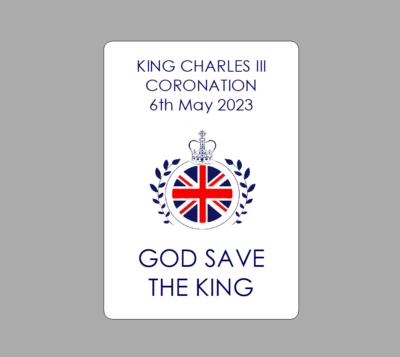 £2.70 • Buy X8 Charles Coronation Wine Bottle Stickers God Save The King Street Party Labels
