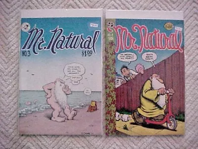 2 VINTAGE UNDERGROUND COMICS LOT CC BERKELEY COLLECTION MR NATURAL #'s 2 & 3 1st • $60