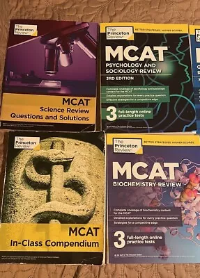 Princeton Review MCAT Book Set 2nd/3rd Edition + Medical School Essay Book (12) • $30