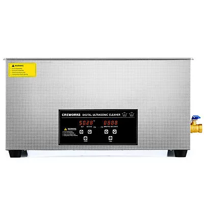 Digital Ultrasonic Cleaner 22L Stainless Steel 40kHz Cleaning Rust Oil Tarnish • $179.99