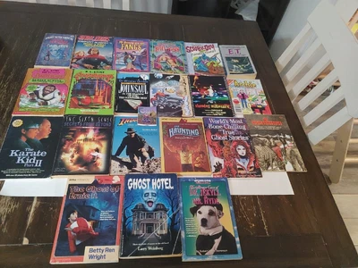$19.99 • Buy Huge Lot Of 21 Paperback Books Some Horror Goosebumps Karate Kid II Ghosts...